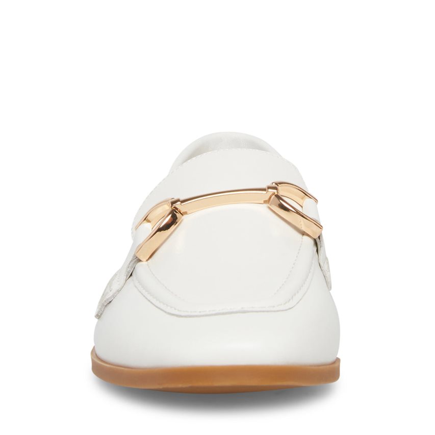 Loafers Steve Madden Carrine Cuero Mujer Blancas | ES XL3E24